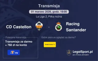CD Castellon - Racing Santander gdzie oglądać? (01.03)