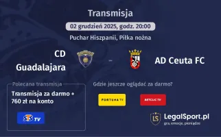 CD Guadalajara - AD Ceuta FC gdzie oglądać? (02.12)