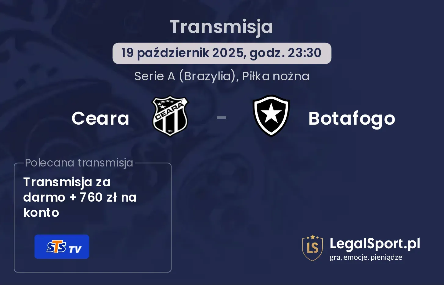 Ceara - Botafogo gdzie oglądać?