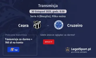 Ceara - Cruzeiro gdzie oglądać? (30.11)