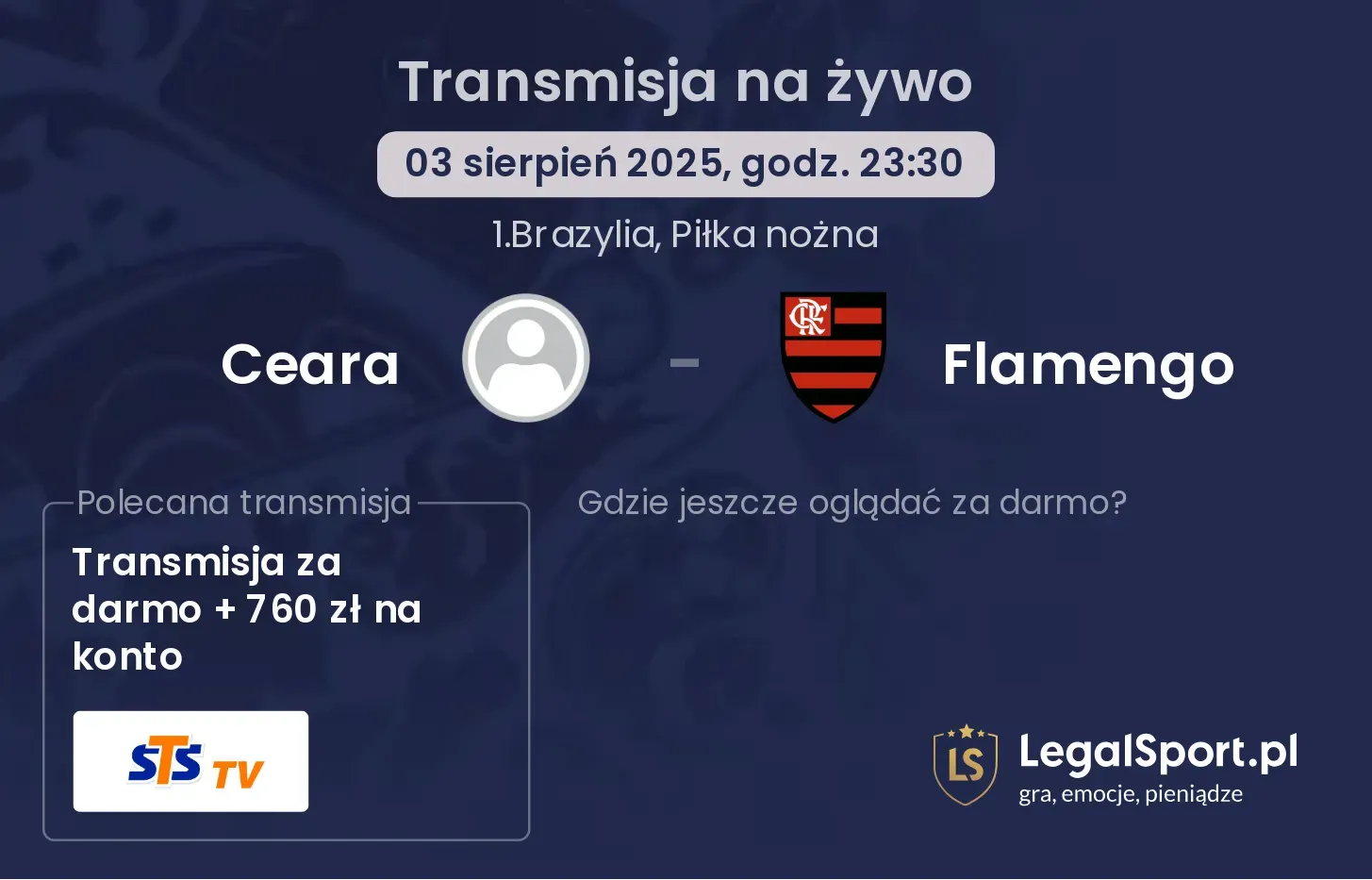 Ceara - Flamengo gdzie oglądać?
