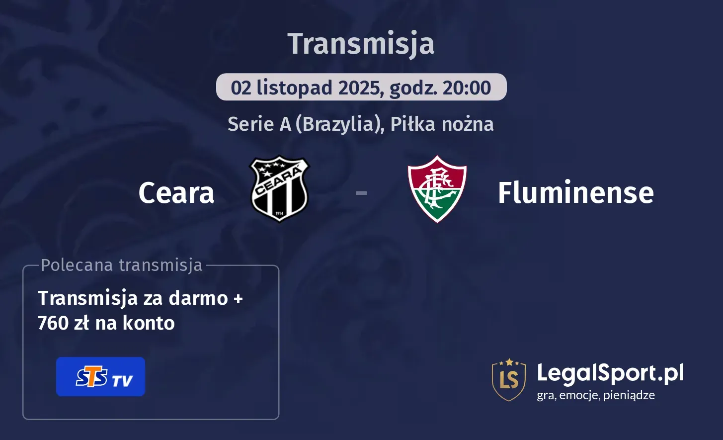 Ceara - Fluminense Transmisje