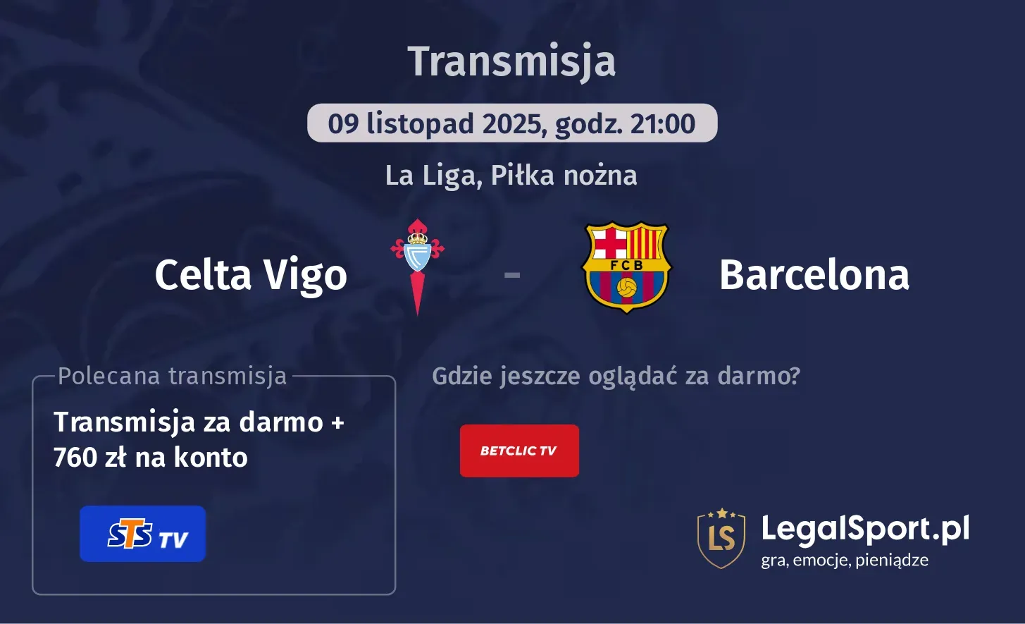 Celta Vigo - Barcelona Transmisje
