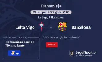 Celta Vigo - Barcelona gdzie oglądać? (09.11)