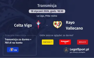 Celta Vigo - Rayo Vallecano gdzie oglądać? (18.01)