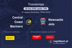 Central Coast Mariners - Newcastle Jets gdzie oglądać? (28.02)