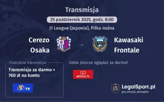 Cerezo Osaka - Kawasaki Frontale gdzie oglądać?