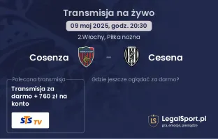 Cosenza - Cesena gdzie oglądać transmisję?