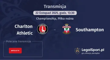 Charlton Athletic - Southampton gdzie oglądać? (22.11)