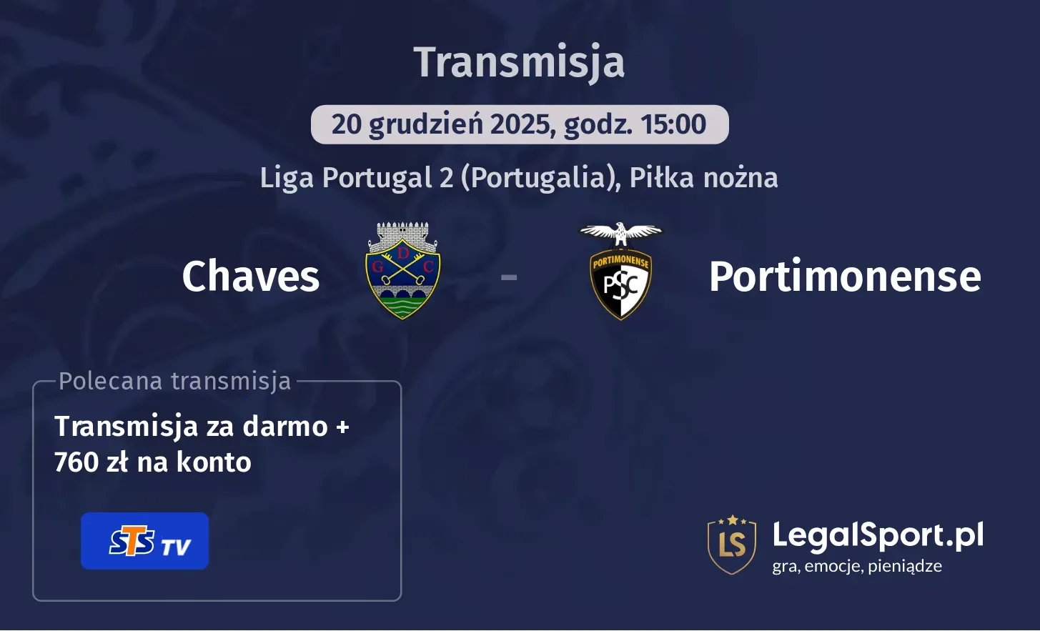 Chaves - Portimonense Transmisje