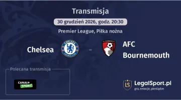 Chelsea - AFC Bournemouth gdzie oglądać (30.12.2025)