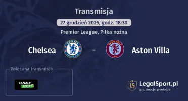 Chelsea - Aston Villa gdzie oglądać (27.12.2025)