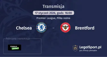 Chelsea - Brentford gdzie oglądać (17.01.2026)