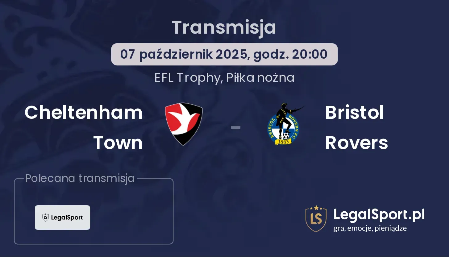 Cheltenham Town - Bristol Rovers gdzie oglądać?