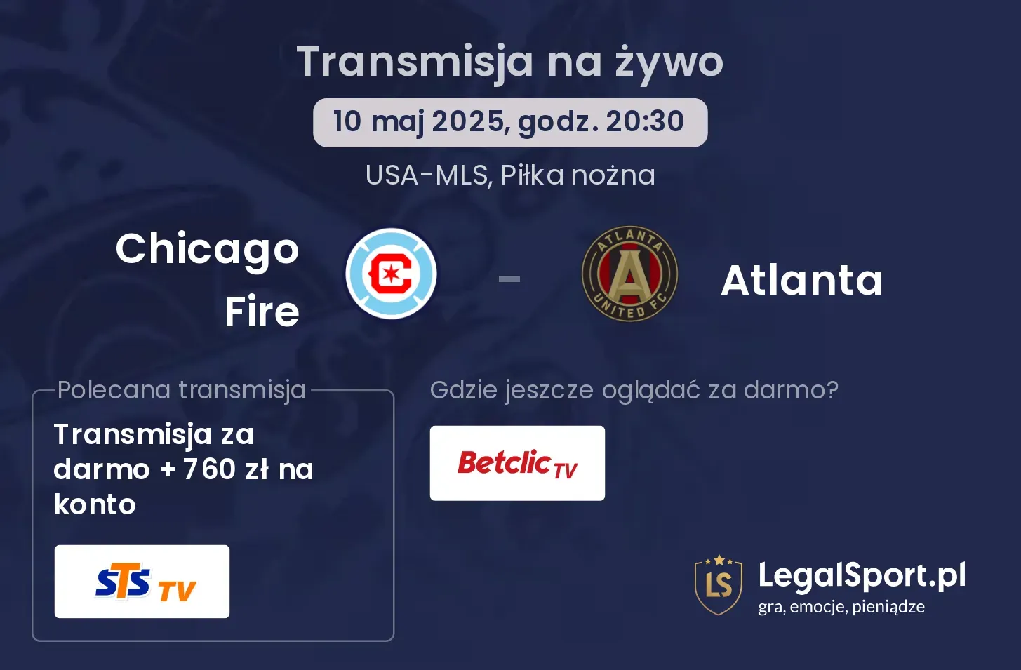 Chicago Fire - Atlanta transmisja na żywo