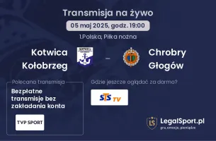 Kotwica Kołobrzeg - Chrobry Głogów gdzie oglądać?