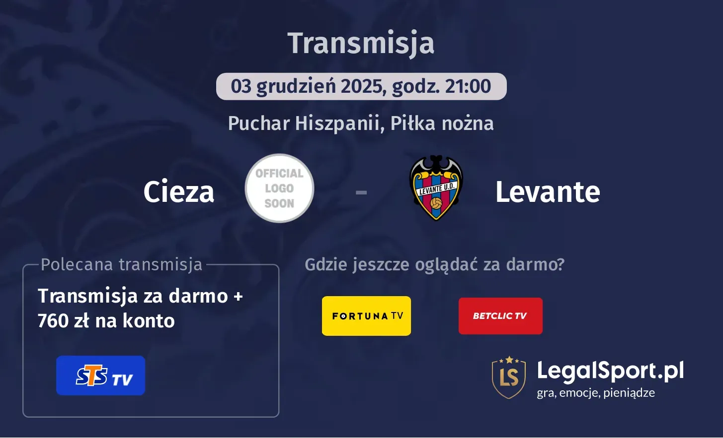 Cieza - Levante Transmisje