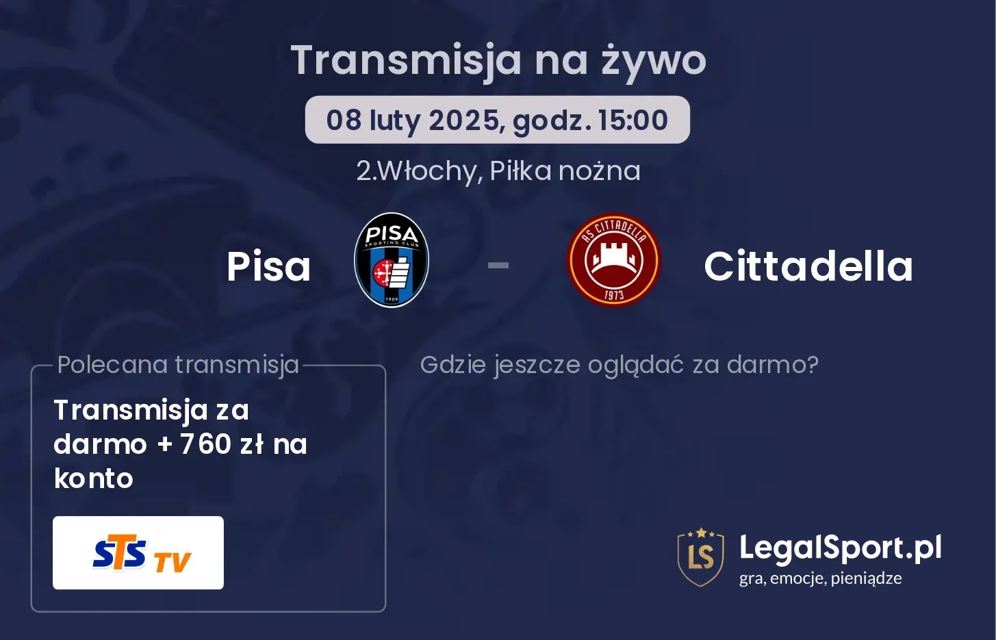 Pisa - Cittadella gdzie oglądać?