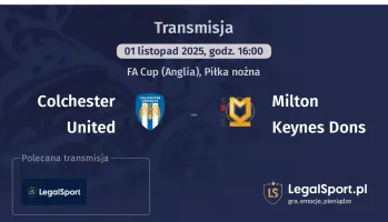 Colchester United - Milton Keynes Dons gdzie oglądać?