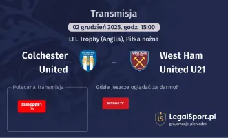 Colchester United - West Ham United U21 gdzie oglądać? (02.12)