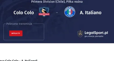 Colo Colo - A. Italiano gdzie oglądać? (07.12)