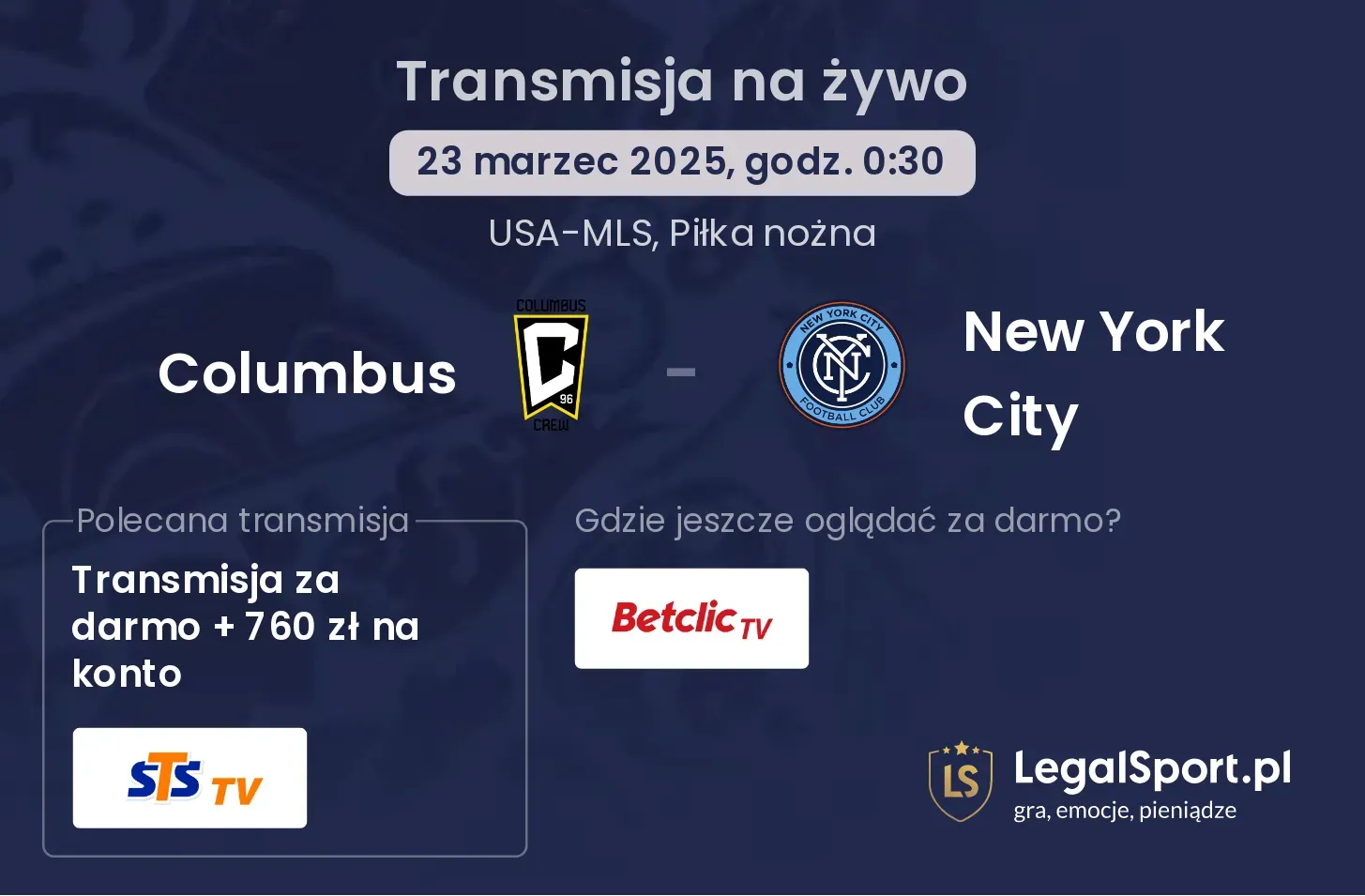 Columbus - New York City gdzie oglądać?