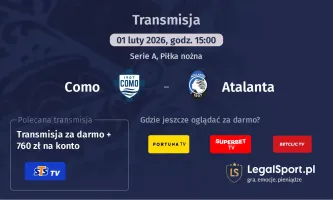 Como - Atalanta gdzie oglądać (01.02.2026)