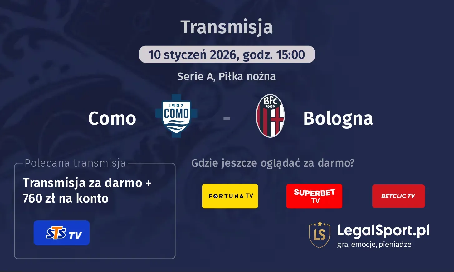 Como - Bologna Transmisje