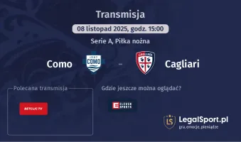 Como - Cagliari gdzie oglądać? (08.11)