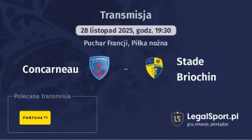 Concarneau - Stade Briochin gdzie oglądać? (28.11)