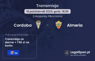 Cordoba - Almeria gdzie oglądać?