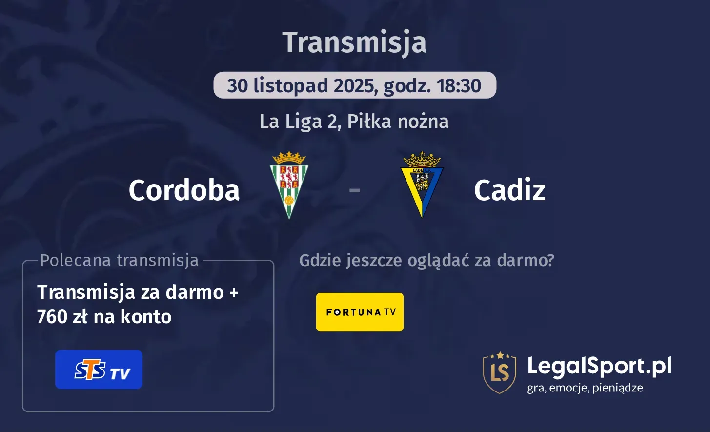 Cordoba - Cadiz Transmisje