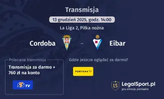 Cordoba - Eibar gdzie oglądać? (13.12)