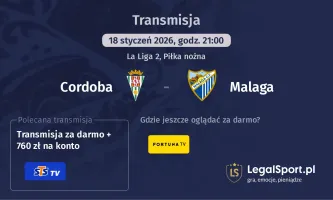 Cordoba - Malaga gdzie oglądać? (18.01)