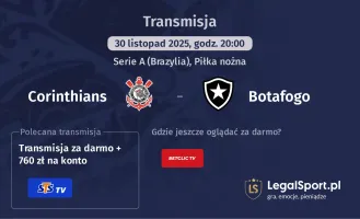 Corinthians - Botafogo gdzie oglądać? (30.11)