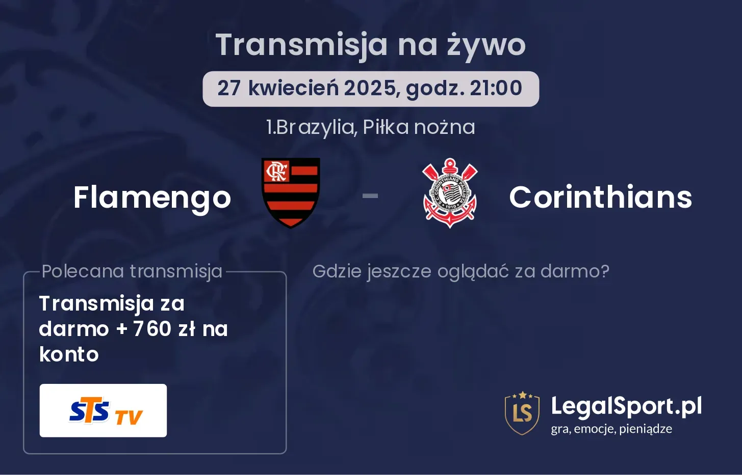 Flamengo - Corinthians gdzie oglądać?
