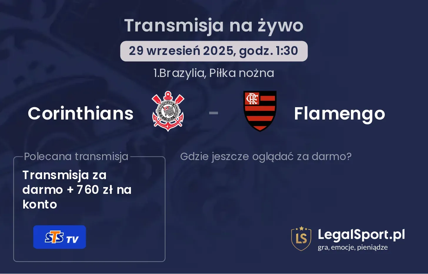 Corinthians - Flamengo gdzie oglądać?