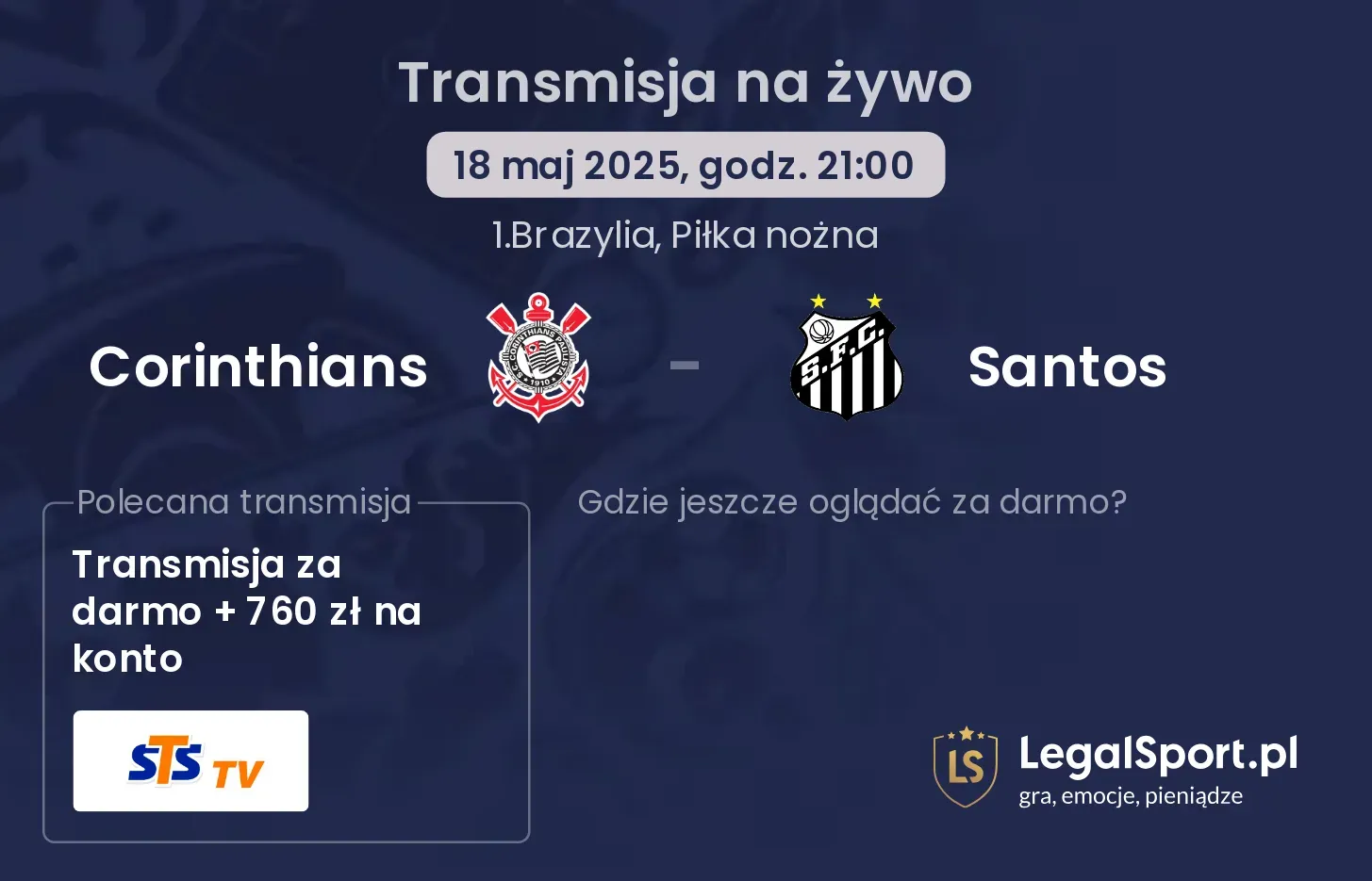 Corinthians - Santos transmisja na żywo