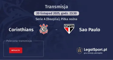 Corinthians - Sao Paulo gdzie oglądać? (20.11)