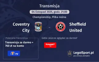Coventry City - Sheffield United gdzie oglądać? (04.11)