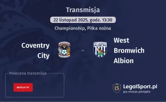 Coventry City - West Bromwich Albion gdzie oglądać? (22.11)