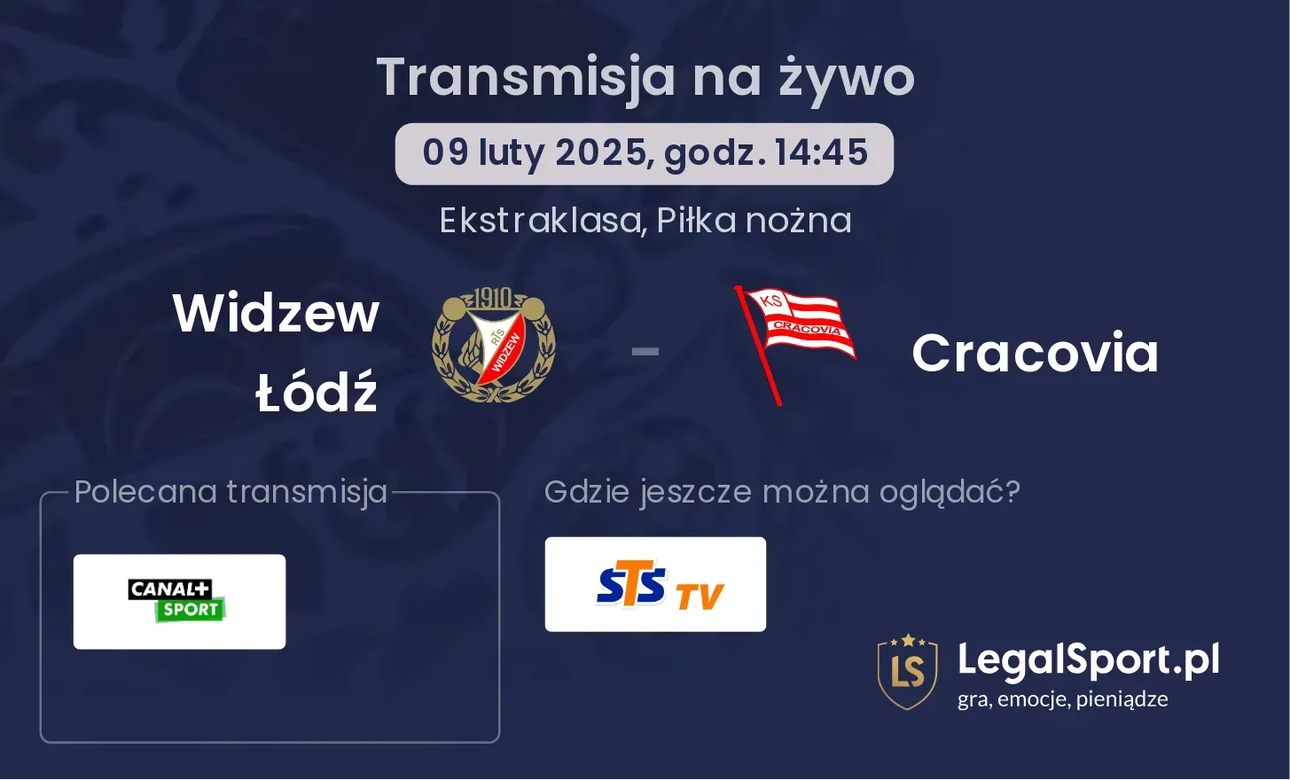 Widzew Łódź - Cracovia gdzie oglądać?