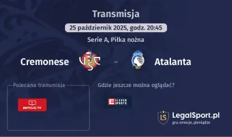 Cremonese - Atalanta gdzie oglądać?