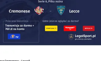 Cremonese - Lecce gdzie oglądać? (07.12)