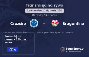 Cruzeiro - Bragantino gdzie oglądać?