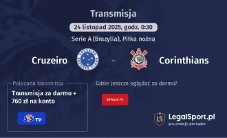 Cruzeiro - Corinthians gdzie oglądać? (24.11)