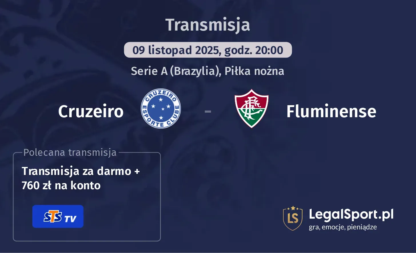 Cruzeiro - Fluminense Transmisje