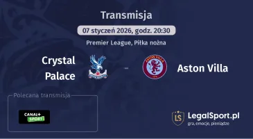 Crystal Palace - Aston Villa gdzie oglądać (07.01.2026)