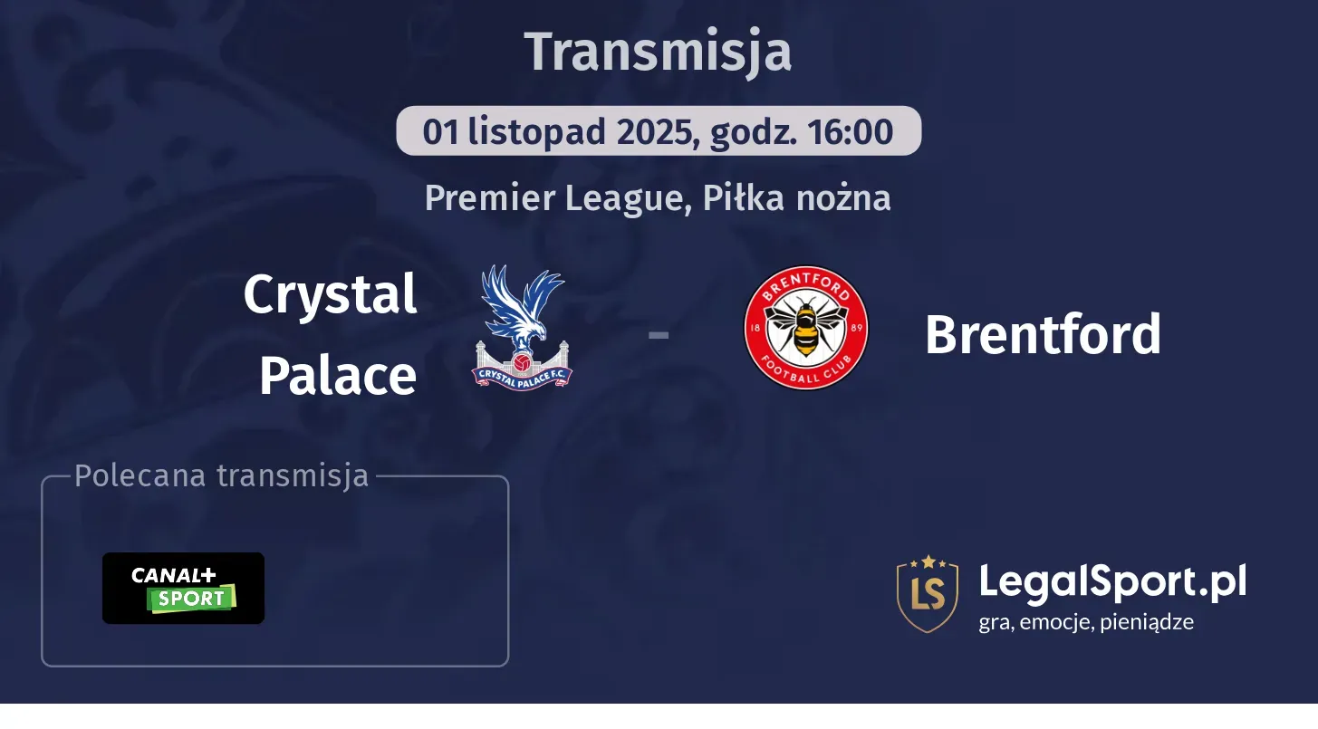 Crystal Palace - Brentford Transmisje