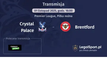 Crystal Palace - Brentford gdzie oglądać? (01.11)